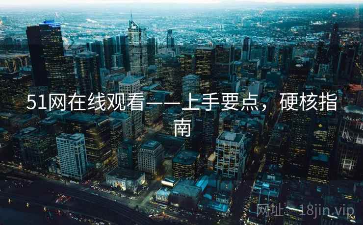 51网在线观看——上手要点，硬核指南