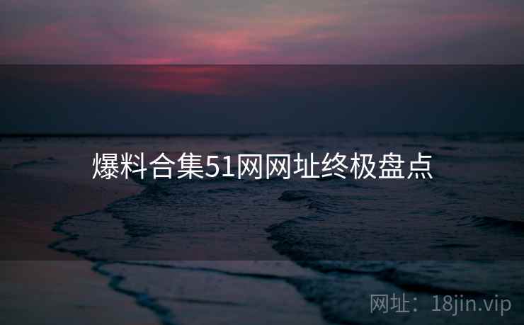 爆料合集51网网址终极盘点